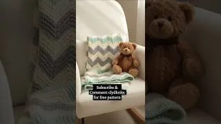 Thumbnail: knitting chevron blanket tutorial for beginners #blanket #short #knitting