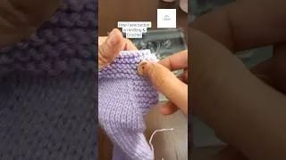 Thumbnail: stitch hacks | Sewing button on knitting & Crochet #sew #stitching