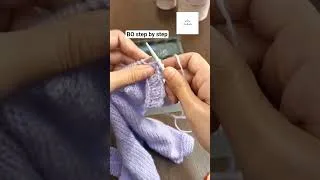 Thumbnail: Ribbing bindoff step by step #knitting #howtoknit #handmade #knittingtutorial