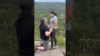 Thumbnail: My proposal to the love of my life #love #adventure #marriage #hiking #lakesuperior