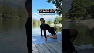Thumbnail: 3 Exercises to unlock your lower back #backpainrelief #lowbackpain #mobility #shorts