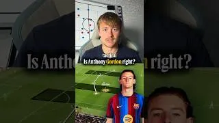 Thumbnail: Tactical intelligence better than the Premier League? #tactics #football #anthonygordon #barcelona