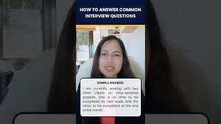 Thumbnail: How to answer the question, "What's your availability? Do you have other clients at the moment?"