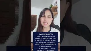 Thumbnail: How to answer the interview question, "Can you show me samples of your work?"