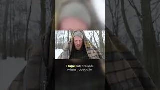 Thumbnail: Stay warm in the woods with just a single candle! 🕯️❄️