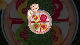 Thumbnail: Make a Yummy PIZZA at Home! 😋🍕 CoComelon's Boba Bear's Fun Kitchen 🧑‍🍳 #cocomelon #food #yum