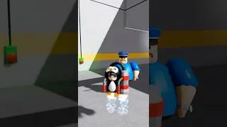 Thumbnail: GuguGaga Penguin VS Police Barry #roblox #shorts