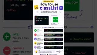 Thumbnail: JavaScript classList Explained in 10 Seconds #shorts #viral #youtubeshorts #viralvideo