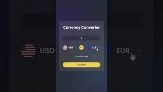Thumbnail: Build a Currency Converter Using HTML CSS & JavaScript #html #htmlcss #javascript #website #coding