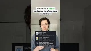 Thumbnail: This is how to be in the top 1% of candidates for software engineering roles👨‍💻 #softwareengineer