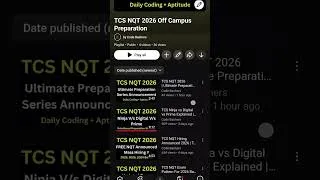 Thumbnail: TCS NQT 2026 | Last 15 Days Preparation Strategy | Ultimate Preparation Series #shorts