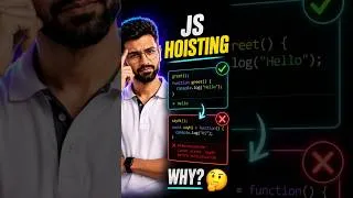 Thumbnail: JavaScript Hoisting Explained 🔥 Function Declaration vs Expression
