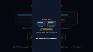 Thumbnail: From Visible to Interactive: The Hydration Process #webdevelopment #systemdesign #shorts