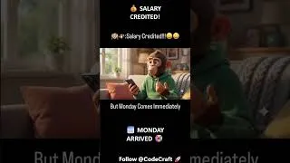 Thumbnail: Salary Day vs Monday Reality 🤣💰