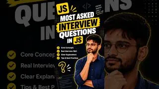 Thumbnail: Most Asked JavaScript Interview Questions | JS Interview Prep