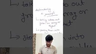 Thumbnail: Learn Destructuring in JavaScript  #shorts #reactjs #coding #programming