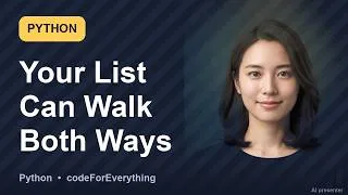 Thumbnail: DSA Visualized #20 · Your List Can Walk Both Ways  (oddly satisfying) #shorts
