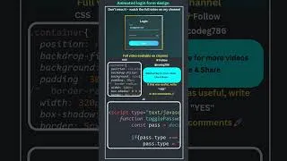 Thumbnail: Glow Border Animation 🔥 HTML CSS #shorts