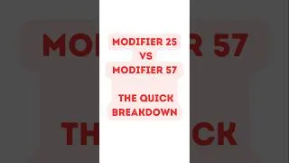 Thumbnail: Modifier 25 vs 57: The Quick Breakdown
