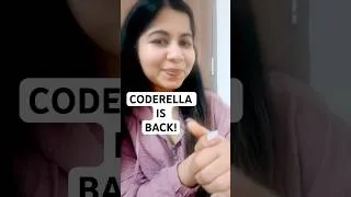 Thumbnail: Your CodeRella is back for you! ❤️ #coderella #youtubeshorts #youtube #shorts #machinelearning