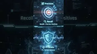 Thumbnail: Precision vs Recall vs F1 Score Explained in 10 Seconds 🤯 #shorts