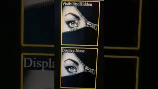 Thumbnail: Visibility Hidden vs Display None #css #shorts #css #html