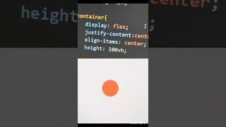 Thumbnail: How to center a Div element using CSS #html #css #shorts
