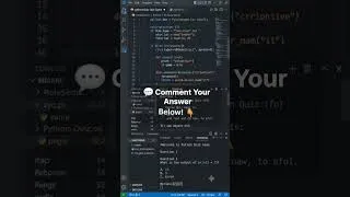 Thumbnail: 🎯 Build a Quiz Game in Python in 20 Seconds! 🚀 #python #shorts