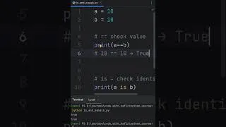 Thumbnail: == vs is in Python  (Most Confusing Interview Question)