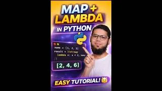 Thumbnail: Map + Lambda in Python 🔥 | Learn in 2 Minutes (Beginner Friendly)