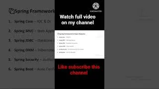 Thumbnail: Spring framework in 50 seconds 😎 #springframework #springboot #coding #programmer #youtubeshorts