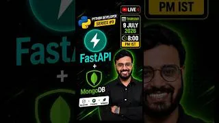 Thumbnail: 🔥 FastAPI + MongoDB = Python Backend Magic! ✨