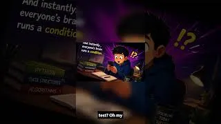 Thumbnail: One WhatsApp Message = Panic 😭 | Python IF ELSE #codingforkids #shorts #3dgamedevelopment