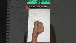 Thumbnail: Constructors in OOPS | Interview Asked Question 🎉💪🏼  #coding #viral #trending #dsa #viralshorts