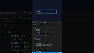 Thumbnail: Builld modern input field effect using css #shorts #coding #programming