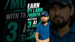 Thumbnail: Earn ₹1 Lakh/Month With These 3 AI Skills | Coding Kalakar #shorts