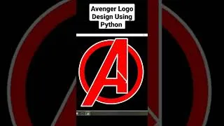 Thumbnail: Avenger logo design using python turtle graphics #shorts #programming #avengers