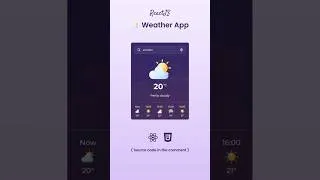 Thumbnail: Weather App in React JS & CSS