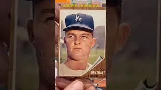 Thumbnail: 1962 Topps #340 Don Drysdale - 1962 Cy Young winner, 3 time World Series champ, 9 time All-Star