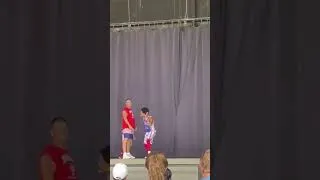 Thumbnail: Ronnie From Cold Blood Creations on stage with The Harlem Globetrotters