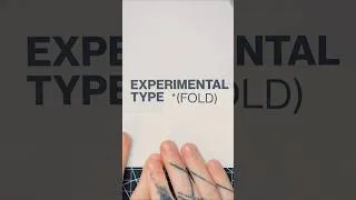 Thumbnail: Origami Typography? Experimenting with Typography #graphicdesign #typography #posterdesign