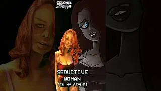 Thumbnail: Drawing My Favorite NiNaH Guests – Seductive Woman 👩‍🦰❤️ #NoImNotAHuman #FanArt #DigitalArt #shorts
