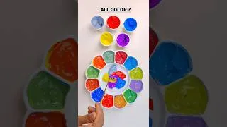 Thumbnail: STEEL BLUE + RED = COLOR #colormixing #colormixingmagic #satisfying #candyopening #relaxing