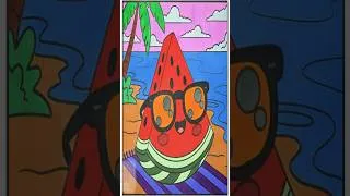 Thumbnail: Watermelon Fast Art/#drawing #coloring #creative