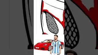 Thumbnail: Lionel Messi & Ferrari F430 Spider Coloring  #carcoloring #coloring #coloringprocess