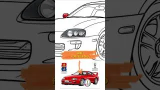 Thumbnail: Coloring the 2026 FIFA World Cup & Toyota Supra ⚽🚗