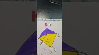 Thumbnail: Coloring  Kite 🪁| #youtubeshorts #coloring #shortsfeed #viraltrendingshorts #ytshorts #kidsart