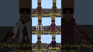 Thumbnail: Minecraft: Scape & Run: Parasites - Addon: Custom Infected Villager Skins 1.12.2 #Shorts #Minecraft