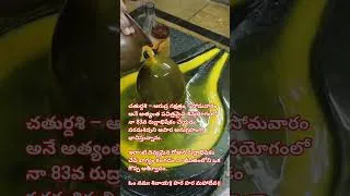 Thumbnail: అత్యంత అరుదైన శివయోగంలో నా 83వ/1008 రుద్రాభిషేకం | మళ్లీ 64 ఏళ్ల వయసులోనే! #rudrabhishekam
