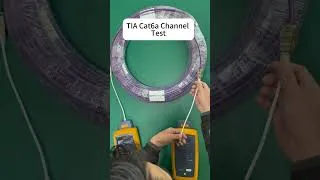 Thumbnail: COMNEN Cat6a Shielded FTP lighting patch cords Fluke TIA Cat6a channel test. #ethernetcable #cat6a